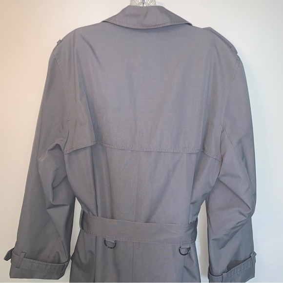 London Fog Women's Trench Coat Grey L - Picture 12 of 13